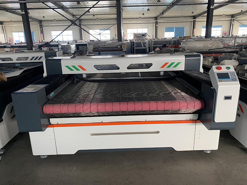 Advanced laser cutting machine in operation