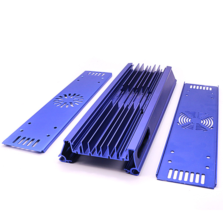 Custom CNC milled LED heat sink aluminum