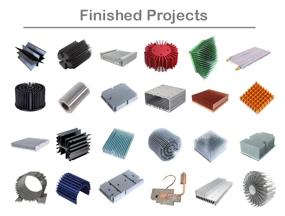 Large Aluminum Extrusion Heat Sink Profiles