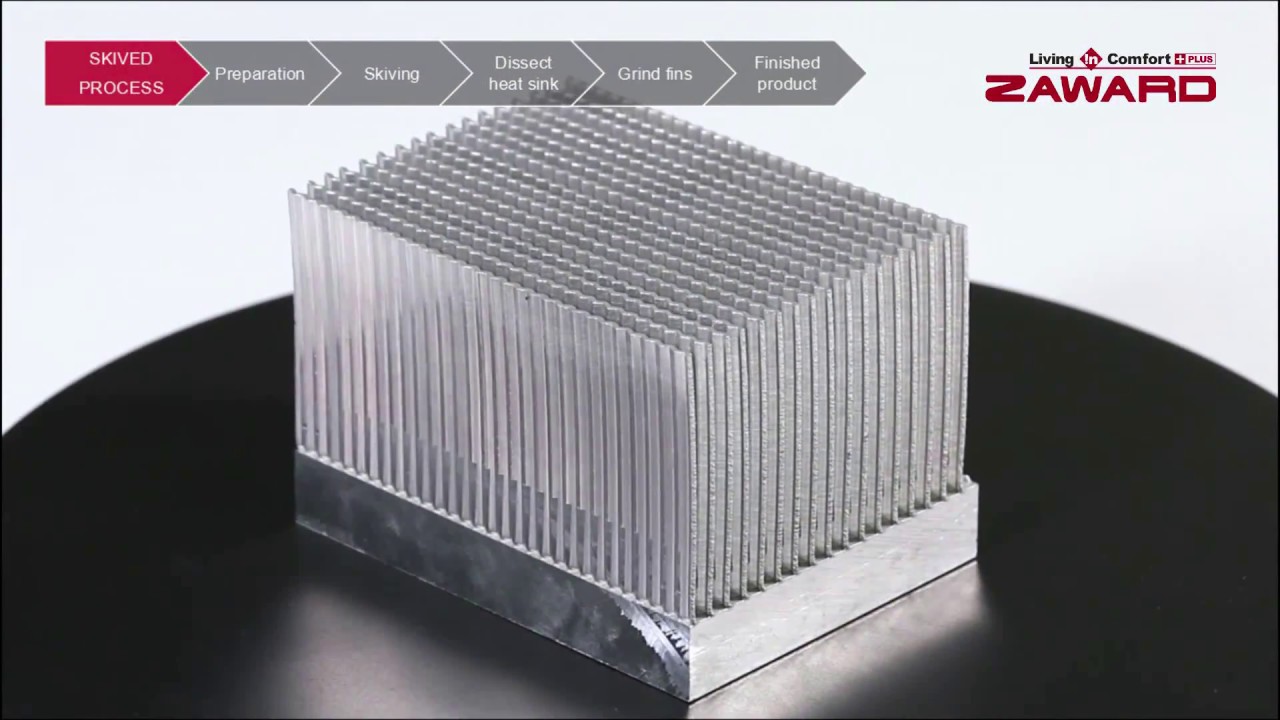 Skived Heat Sink Manufacturing Process