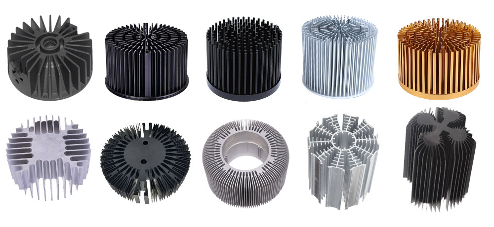 Round LED heat sink design