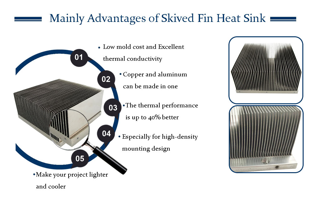 Skived Heat Sink Advantages